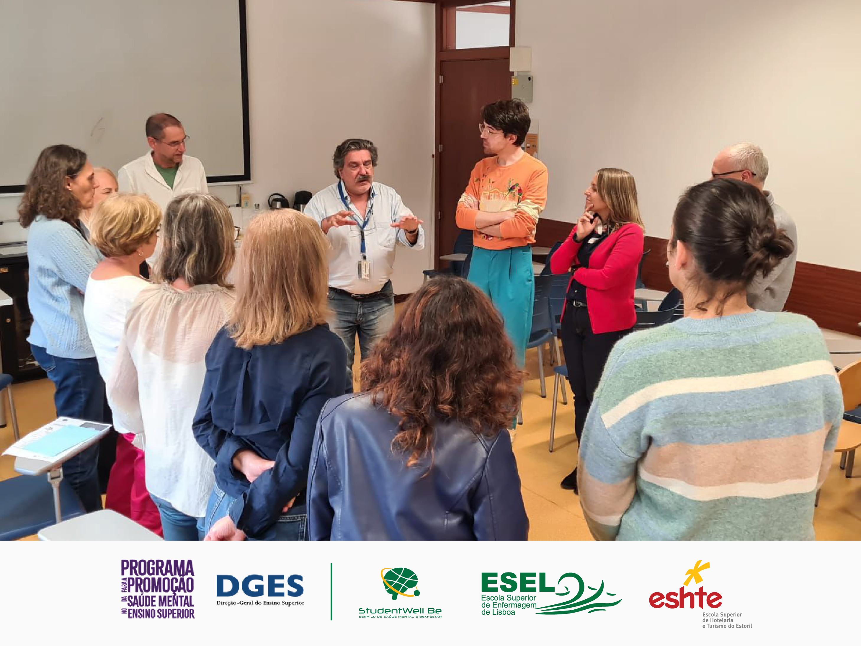 Colaboradores ESEL no seminário sobre saúde mental - StudentWellBe