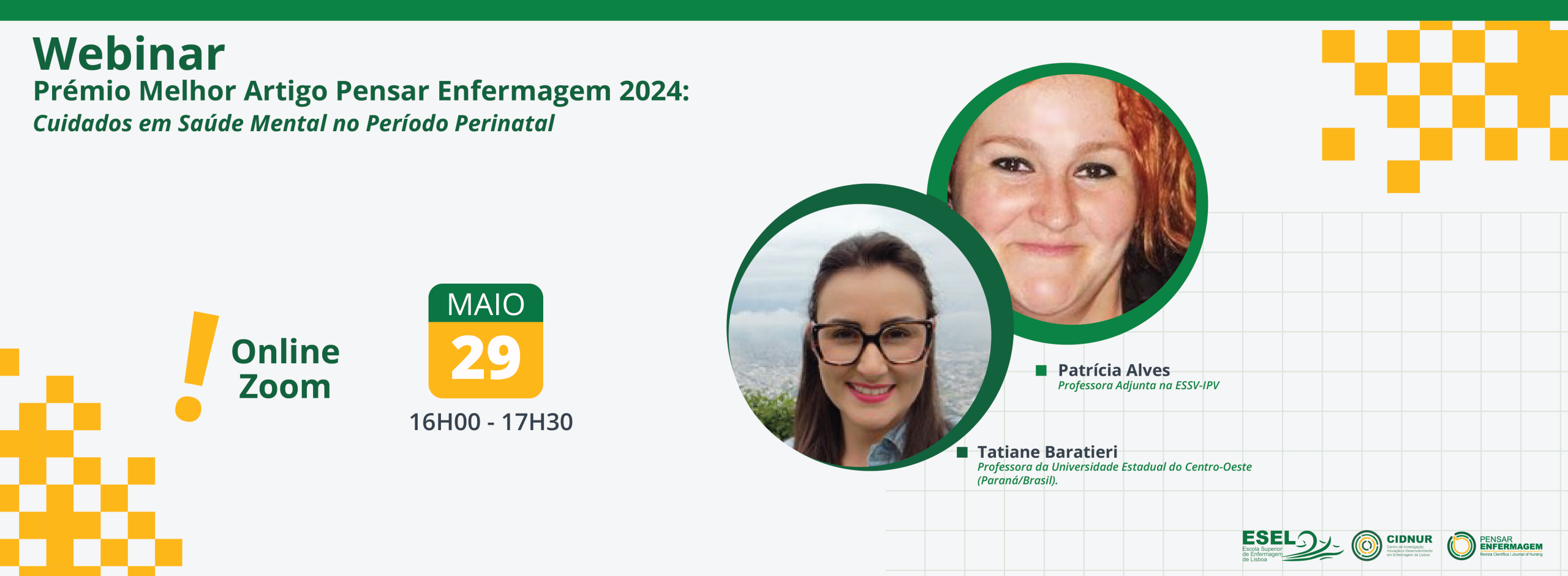 Webinar “Prémio Melhor Artigo Pensar Enfermagem 2024”