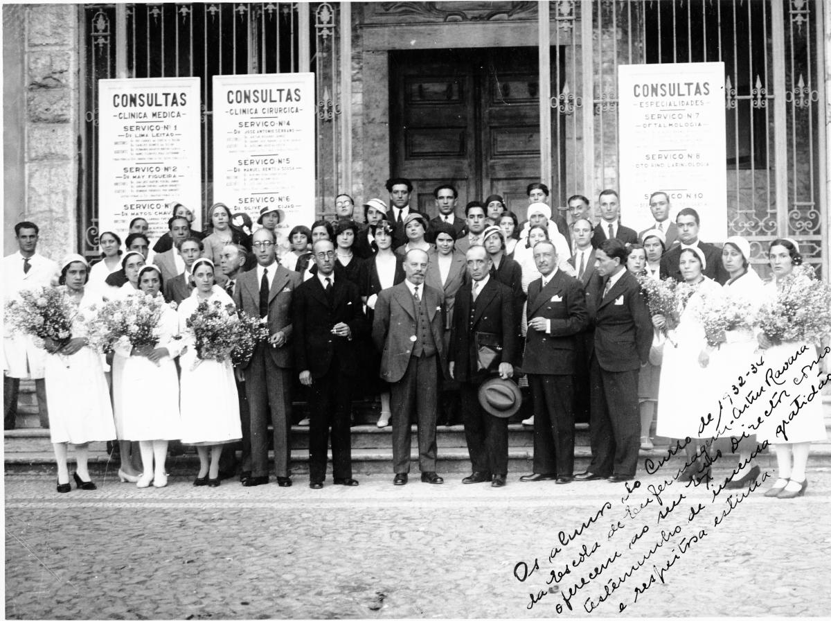Há muito muito tempo atrás... Formatura do curso 1932-34 (antiga ESEAR 1934)