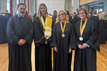 Presidente e órgãos da ESEL na tomada de posse do reitor da ULisboa