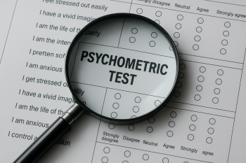 lupa a mostar as palavras teste psicométrico 