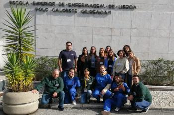 enfermeiros no curso Advanced Trauma Care for Nurses na ESEL